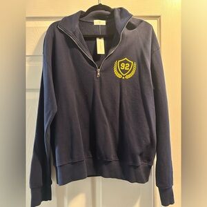 Anthropologie T. LA Quarter Zip Pullover